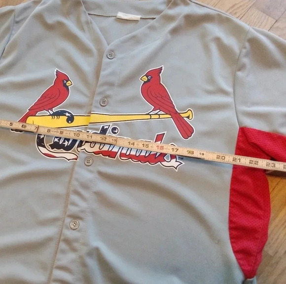 St Louis Cardinals Jersey - USA Flag Gray Men's Size XL - Picture 4 of 8